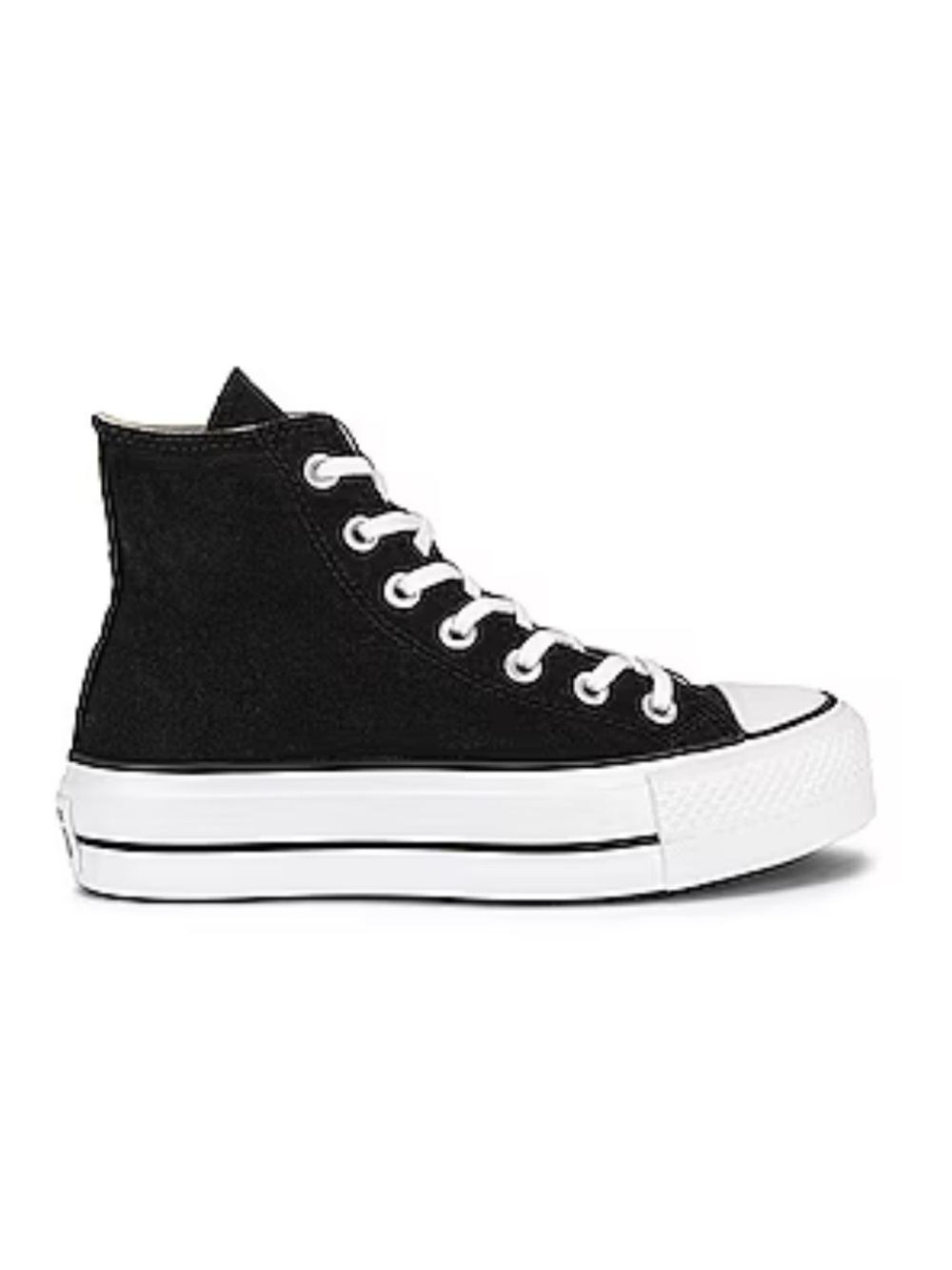 Chuck Taylor All Star Lift Hi Sneaker in Black & White